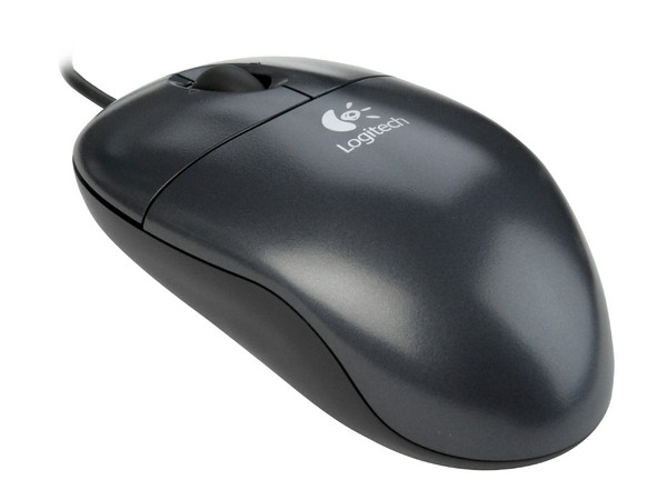 Mouse Logitech Óptico, USB. Color Negro