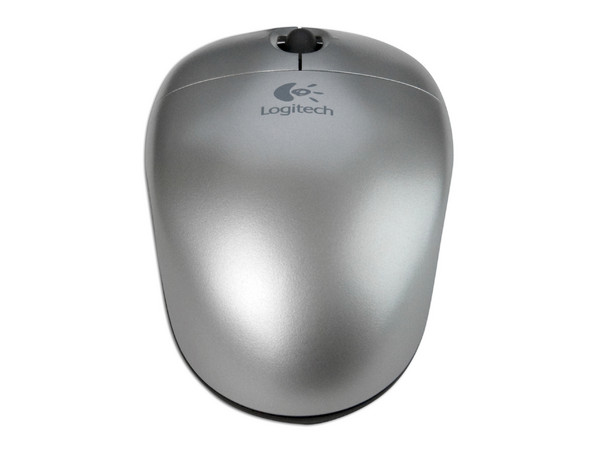 Mouse Logitech Óptico, USB. Color Plateado