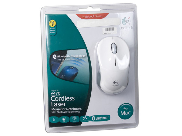 Mouse Logitech Bluetooth Notebook V470, Láser, Inalámbrico para Mac
