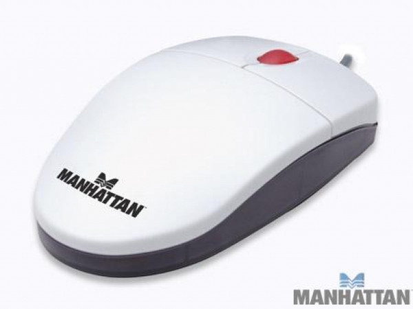 Mouse Economico PS2 Blanco/Negro