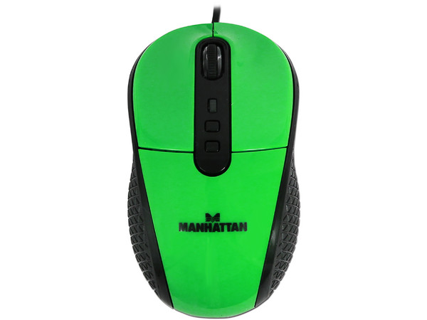 Mouse Manhattan con Tecnología RightTrack, USB. Color Verde.