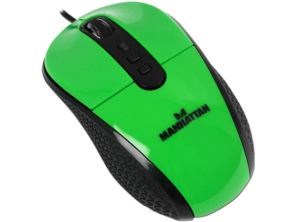 Mouse Manhattan con Tecnología RightTrack, USB. Color Verde.