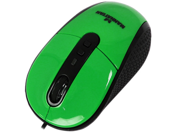 Mouse Manhattan con Tecnología RightTrack, USB. Color Verde.