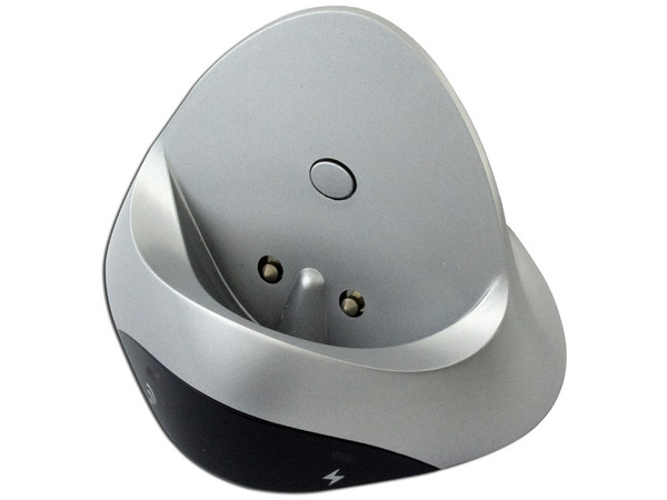 Mouse Manhattan MXD Óptico Inalámbrico, USB con Cargador de Baterías. Color Negro/Plateado