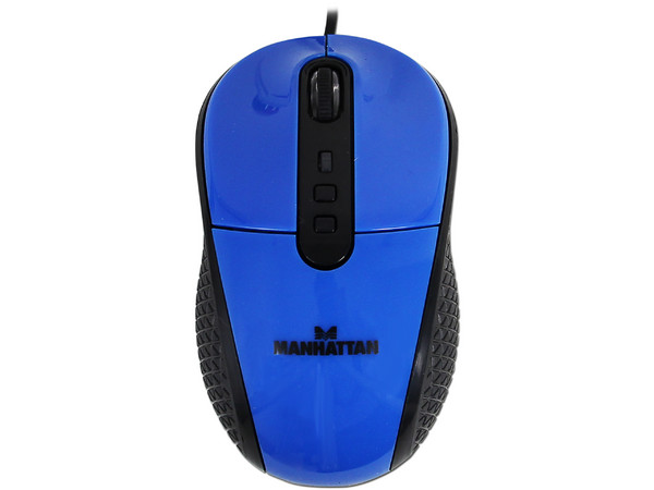 Mouse Manhattan con Tecnología RightTrack, USB. Color Azul.              
