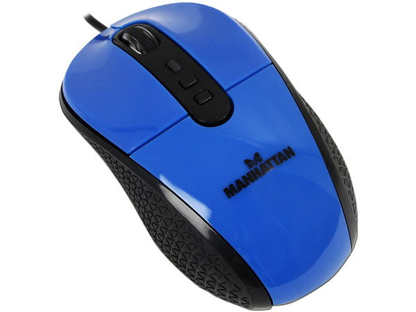 Mouse Manhattan con Tecnología RightTrack, USB. Color Azul.              