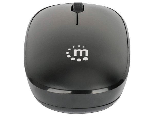 Mouse Óptico Inalámbrico Manhattan, 1200 DPI, USB. Color Negro.