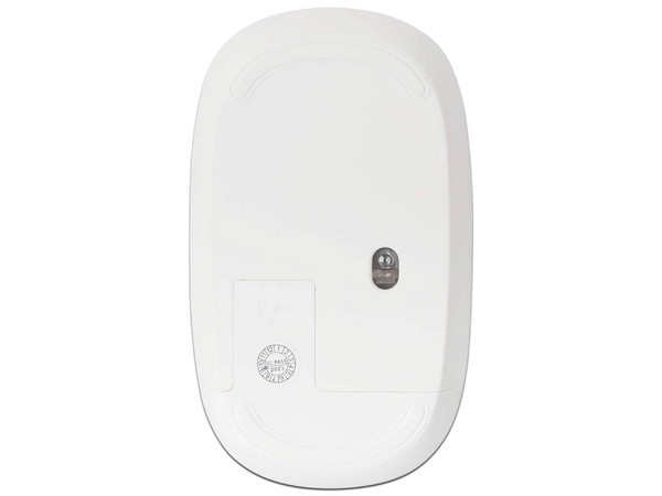 Mouse Óptico Inalámbrico Manhattan, 1200 DPI, USB. Color Blanco.