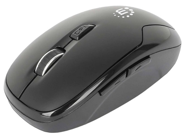 Mouse Óptico Manhattan MW6185, Inalámbrico, RF Inalámbrico, 1.600DPI, Color Negro.
