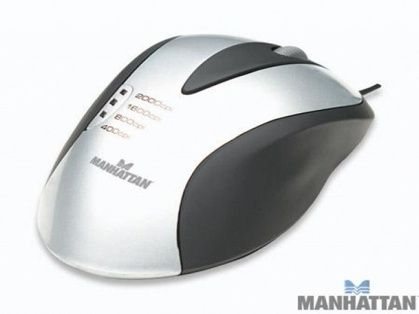 Mouse Laser ML1 USB PC/Mac 2000 dpi Gde.