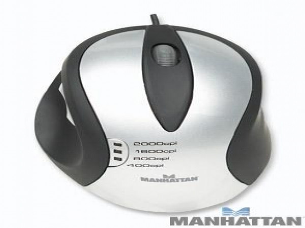Mouse Laser ML1 USB PC/Mac 2000 dpi Gde.