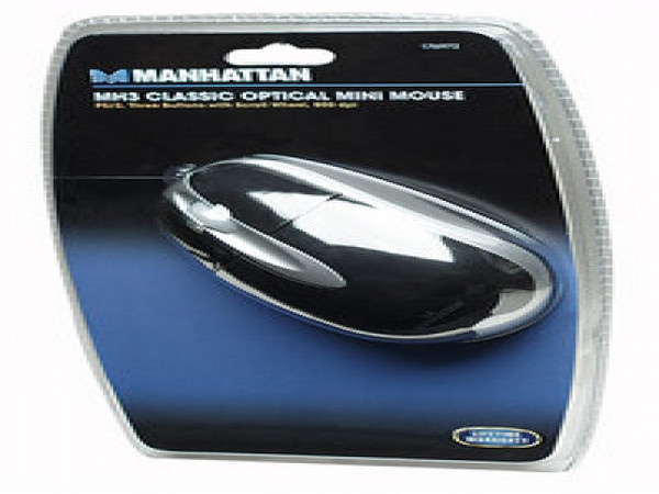 Mouse Optico MH3 PS2 Negro/Plata CS