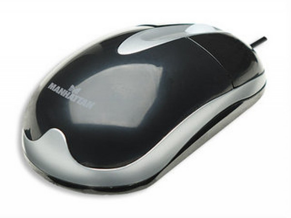 Mouse Optico MH3 PS2 Negro/Plata CS