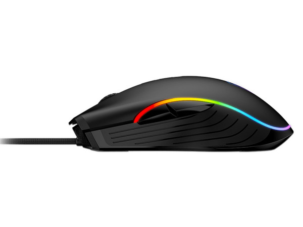 Mouse Gamer MSI FORGE GM300, Óptico, Alámbrico, iluminación RGB. Color Negro.