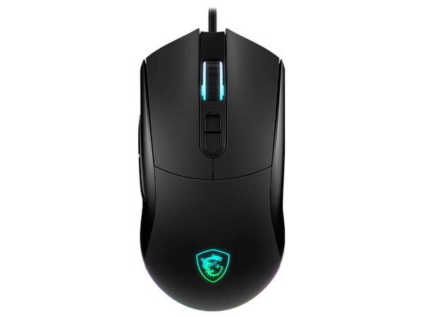 Mouse Gamer MSI FORGE GM320, USB, hasta 12800DPI, RGB, Color Negro.