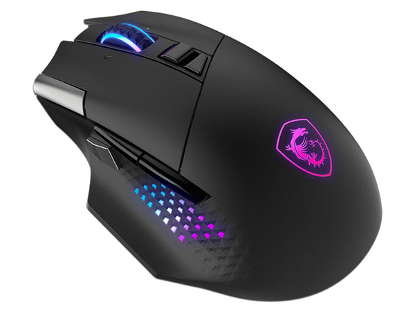 Mouse MSI Versa Pro, Inalámbrico Óptico, 15 Botones, 26.000 DPI, RF Wireless, Bluetooth, USB-C, Color Negro.
.