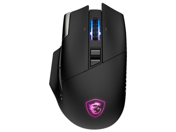 Mouse MSI Versa Pro, Inalámbrico Óptico, 15 Botones, 26.000 DPI, RF Wireless, Bluetooth, USB-C, Color Negro.
.