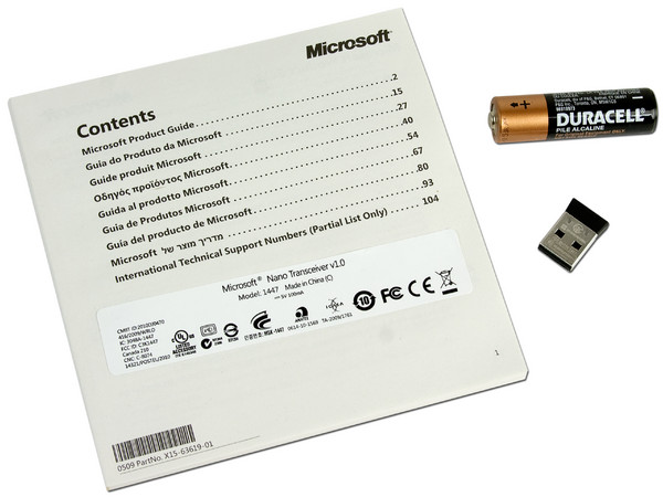 Mouse Microsoft Wireless Mobile Mouse 1000, Inalámbrico. USB 2.0