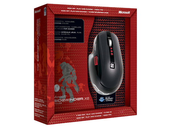 Mouse Microsoft Gaming BlueTrack SideWinder X8 Inalámbrico, hasta 4,000 dpi, 7 botones programables. USB