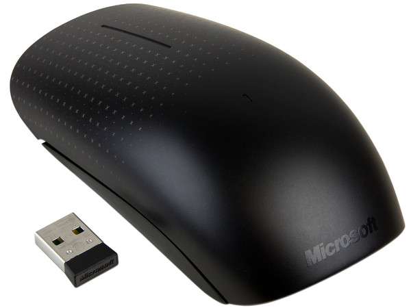 Microsoft Touch Mouse, Navegue en Windows 8 con las configuraciones de gestos adicionales, BlueTrack, Inalámbrico, USB.