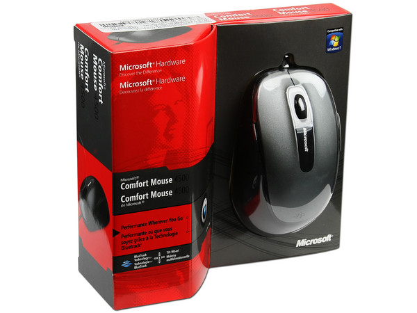 Mouse Microsoft Comfort Mouse 4500, Tecnología BlueTrack. USB 2.0