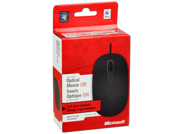 Mouse Microsoft Optical Mouse 100, USB.