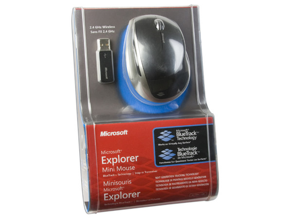 Mini Mouse Microsoft Explorer Inalámbrico con Tecnología BlueTrack, USB