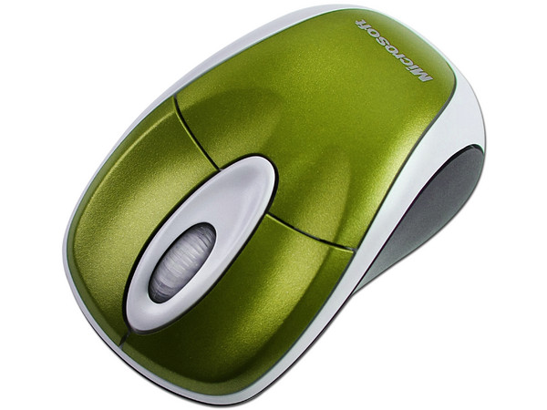 Mouse Microsoft 3000 Óptico Inalámbrico para Laptop, USB. Color Verde
