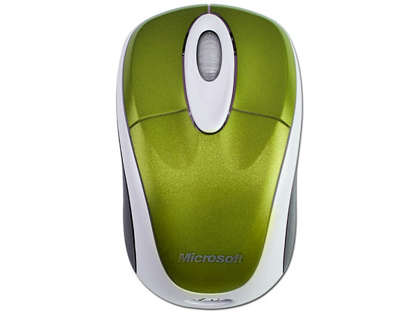 Mouse Microsoft 3000 Óptico Inalámbrico para Laptop, USB. Color Verde