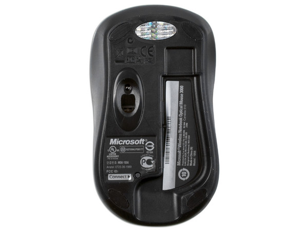 Mouse Microsoft 3000 Óptico Inalámbrico para Laptop, USB. Chocolate