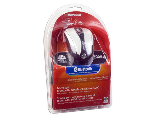 Mini Mouse Microsoft Bluetooth Notebook 5000, Láser, Inalámbrico. Exclusivamente para Laptops con Bluetooh