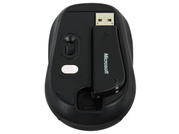 Mouse Microsoft 3000 Óptico Inalámbrico para Laptop, USB. Color Blanco/Negro