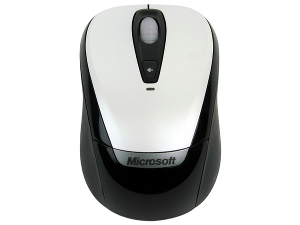 Mouse Microsoft 3000 Óptico Inalámbrico para Laptop, USB. Color Blanco/Negro