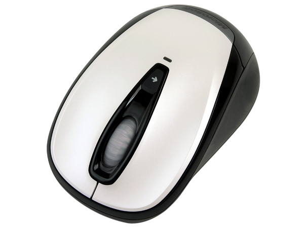 Mouse Microsoft 3000 Óptico Inalámbrico para Laptop, USB. Color Blanco/Negro