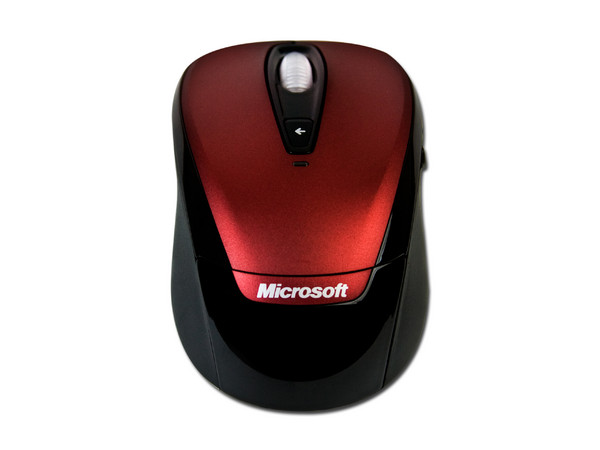 Mouse Microsoft 3000 Óptico Inalámbrico para Laptop, USB. Color Rojo