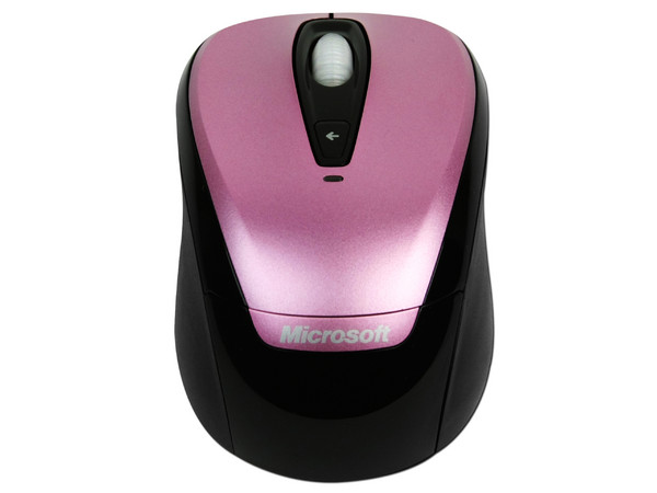 Mouse Microsoft 3000 Óptico Inalámbrico para Laptop, USB. Color Rosa