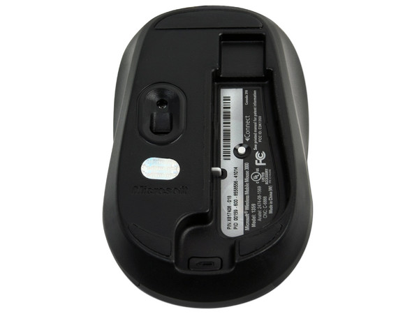 Mouse Microsoft 3000 Óptico Inalámbrico para Laptop, USB. Color Rosa