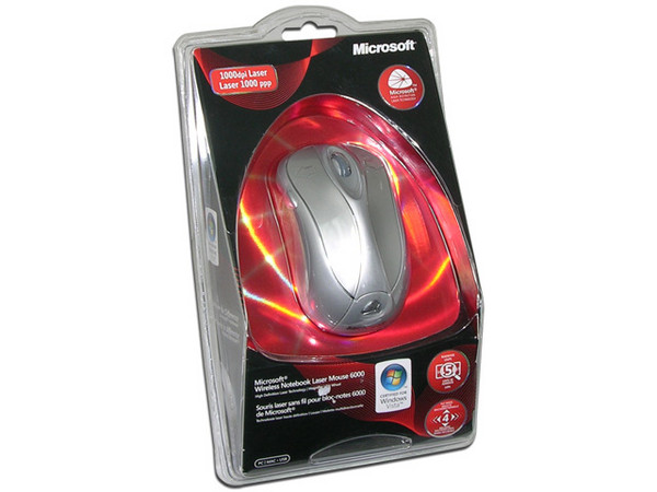 Mouse Microsoft Wireless Notebook Láser Mouse 6000, Inalámbrico, USB. Alta Definición