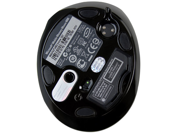 Mouse Microsoft Mobile Memory Mouse 8000 Láser Inalámbrico para Laptop con adaptador USB con 1GB. 