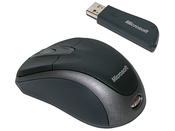 Mouse Microsoft 3000 Óptico Inalámbrico para Laptop, USB. Color Negro