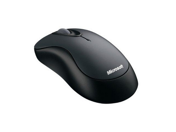 Mouse Microsoft Standard Óptico Inalámbrico, Color Negro, USB.