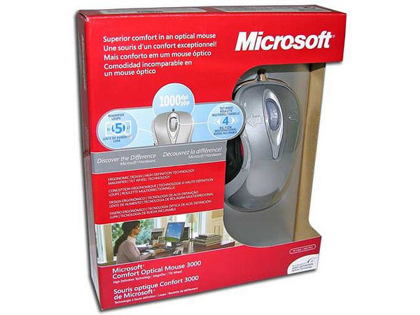Mouse Microsoft Comfort Optical Mouse 3000, Alta definición