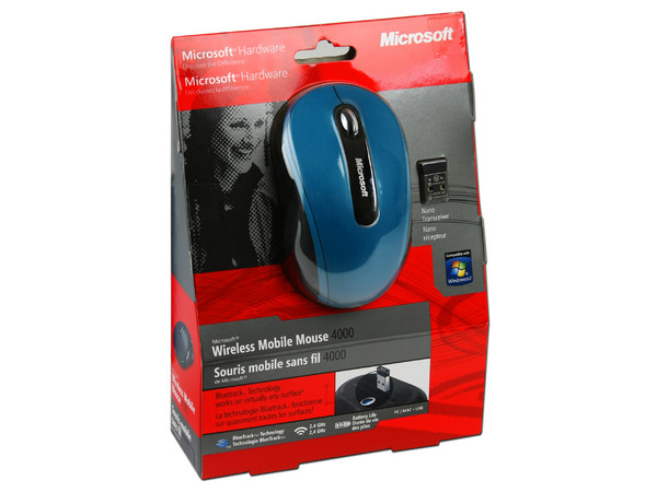 Mouse Microsoft Wireless Mobile Mouse 4000 BlueTrack, Inalámbrico. USB