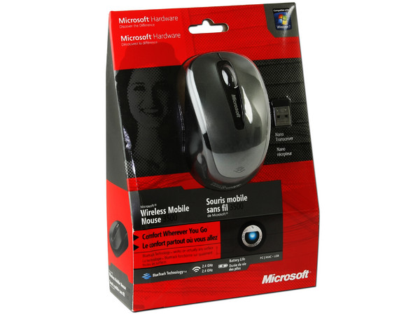 Mouse Microsoft Wireless Mobile 3500 BlueTrack, Inalámbrico. USB 2.0