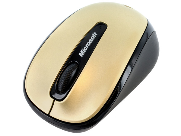 Mouse Microsoft Wireless Mobile 3500 BlueTrack, Inalámbrico. USB 2.0. Color Dorado.