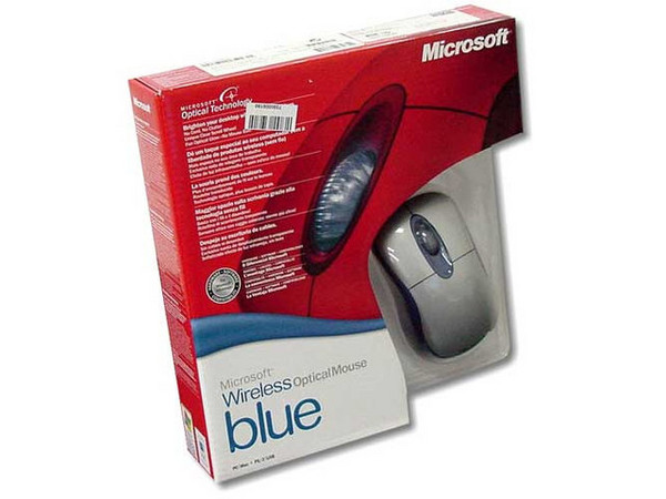 Mouse Microsoft Inalámbrico, Optico, Color Azul