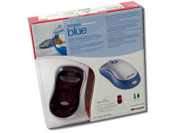 Mouse Microsoft Inalámbrico, Optico, Color Azul