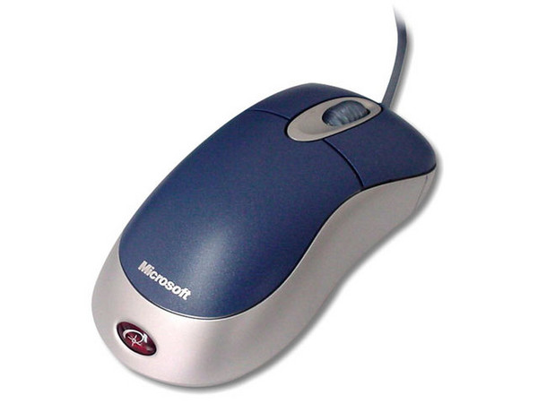 Mouse Microsoft Optico Azul, con Scroll