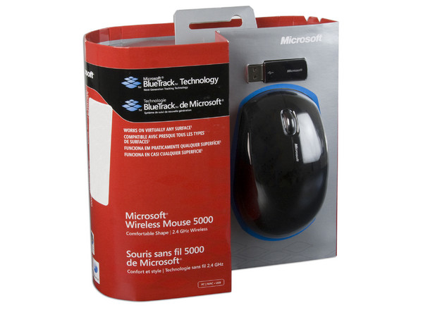 Microsoft Wireless Mouse 5000 con Tecnología BlueTrack. USB 2.0