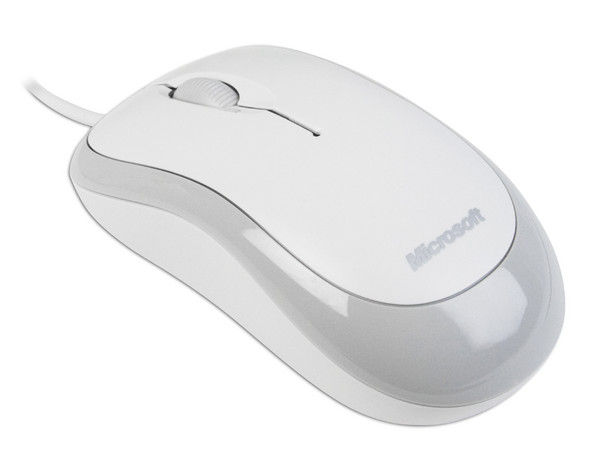 Mouse Óptico Microsoft Basic, USB. Color Blanco